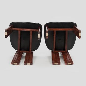 A set of eight dining chairs, Italy.