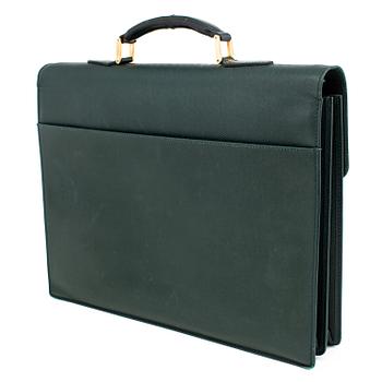 A 'Moskova' taiga leather briefcase from Louis Vuitton.