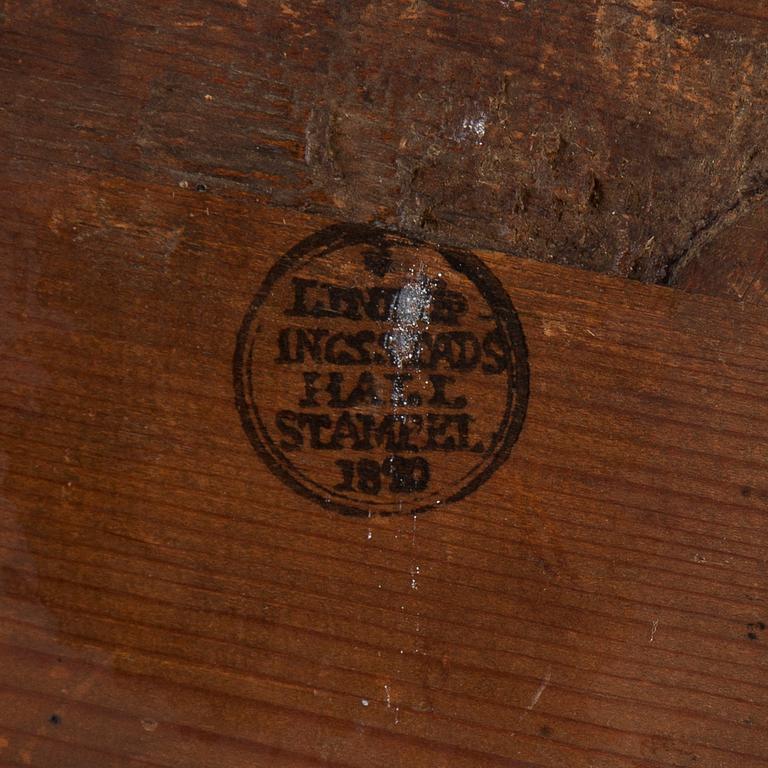 SPEGEL, med Linköpings Hallstämpel, 1820.