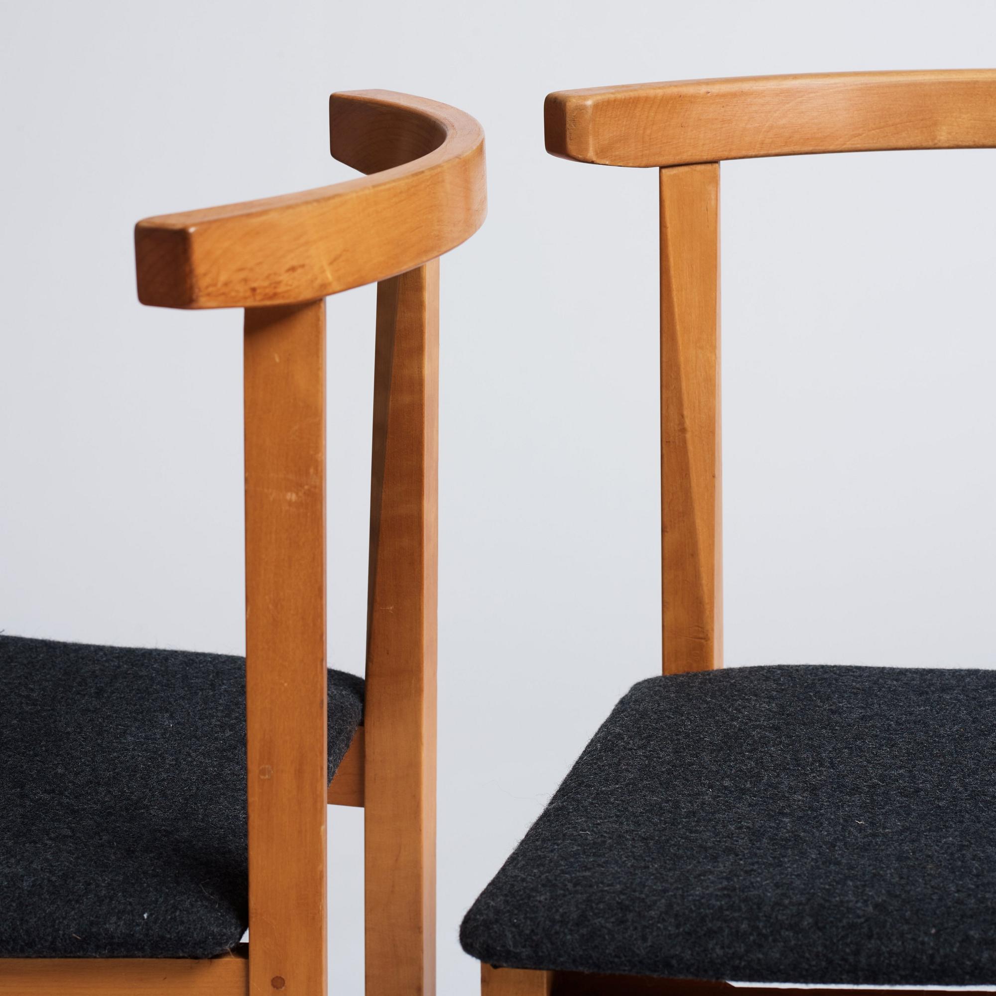 Hans Kempe, & Lars Erik Ljunglöf, a pair of chairs, version of "HI-28" HI-Gruppen, for Vattenfalls head office 1960-61.