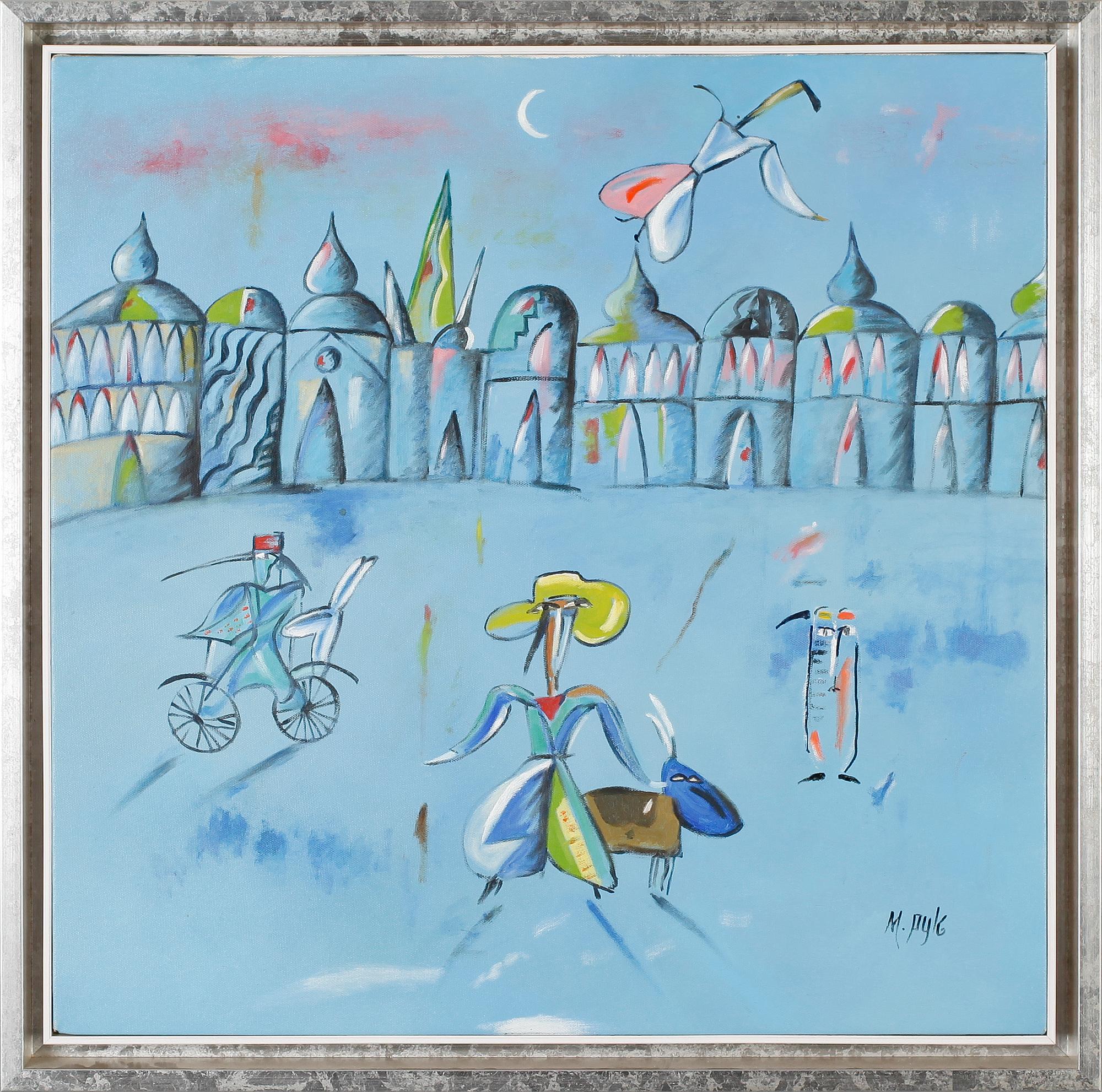 MADELEINE PYK, olja på duk, signerad.