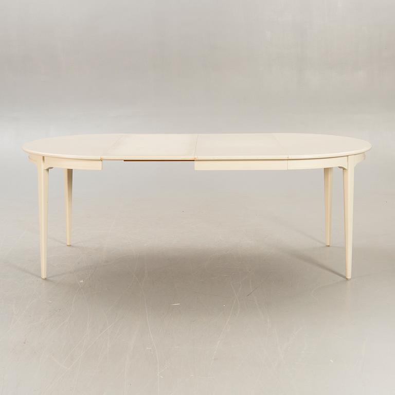 Svante Skogh, dining table plus 2 extension leaves, 4 chairs, second half of the 20th century.