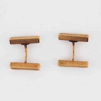 MANSCHETTKNAPPAR, ett par, guld 14k, 1960-70-tal.