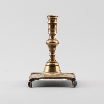 LJUSSTAKE, mässing, 1600-tal.