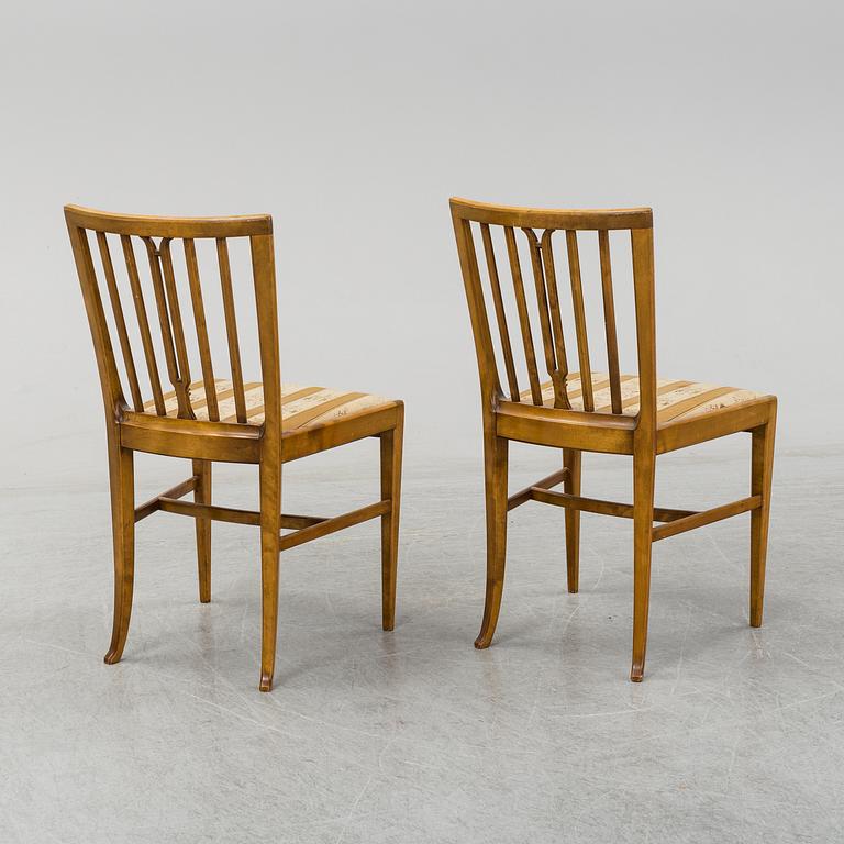 CARL MALMSTEN, stolar ett par modell 2095, Nordiska Kompaniet. Formgiven 1927.
