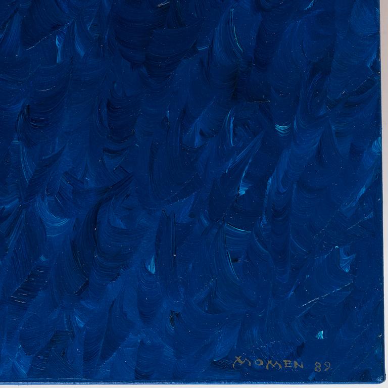 KARL MOMEN, olja på duk, signerad och daterad -89 a tergo.