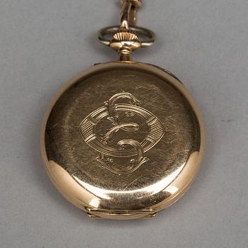 FICKUR, 14K guld, total vikt ca 24g.