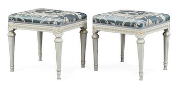482. An pair of Gustavian 18th/19th century stools.