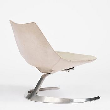 Preben Fabricius & Jørgen Kastholm, a "Scimitar" chair, Ivan Schlechter, Copehhagen, 1960s.
