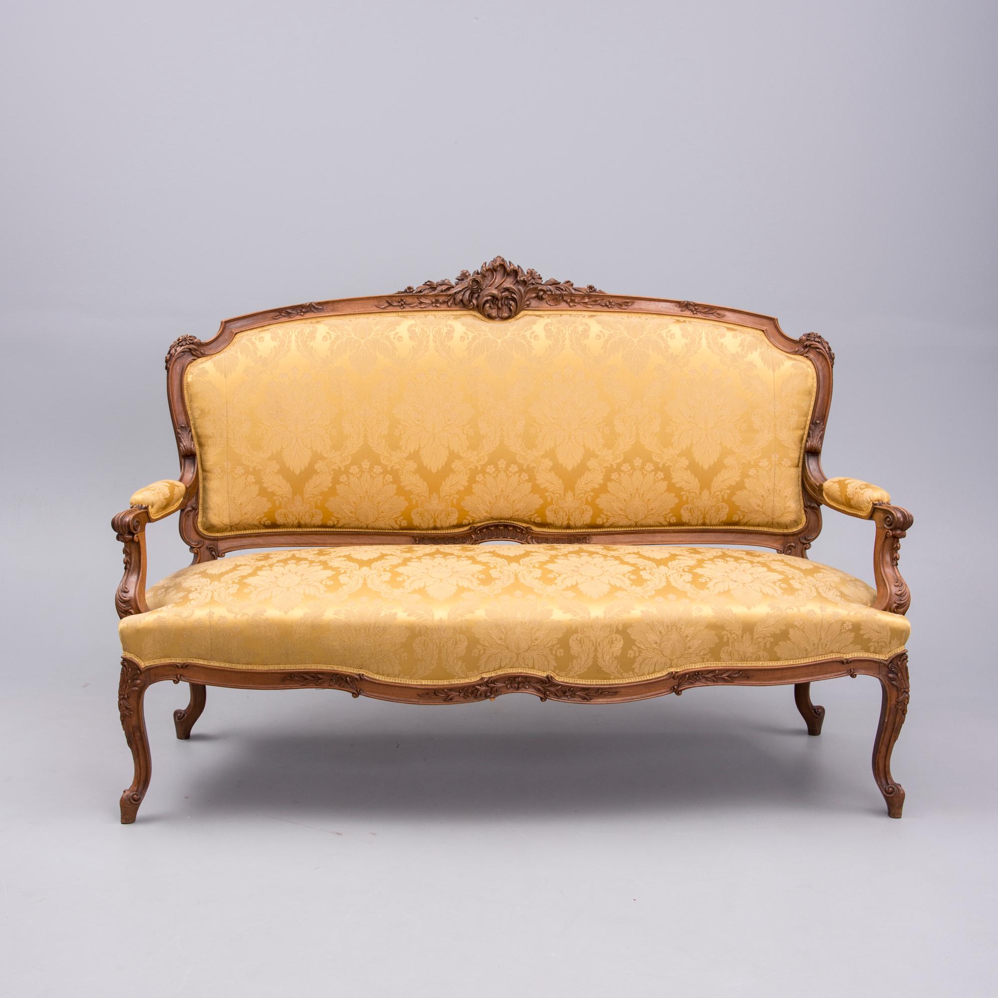 SOFFA, Louis XV-stil, Frankrike 1900-talets början.