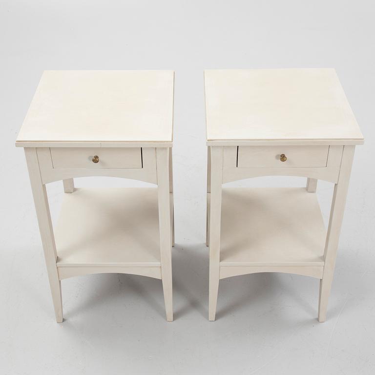 A pair of bedside tables, first half of the 20th Century.