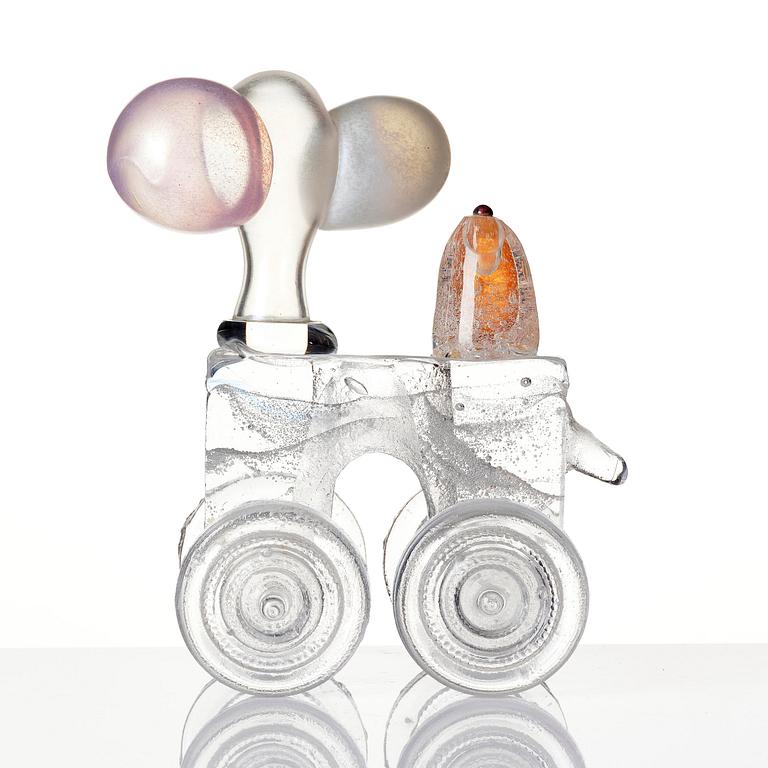 Bertil Vallien, a unique sand cast glass sculpture, "Princess Toy", Åfors, Sweden 1967, no 2363.