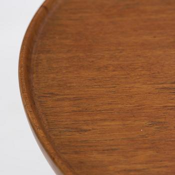 Ejner Larsen & Aksel Bender Madsen, a circular teak table model "1804", cabinetmaker Willy Beck, Copenhagen, 1950s.