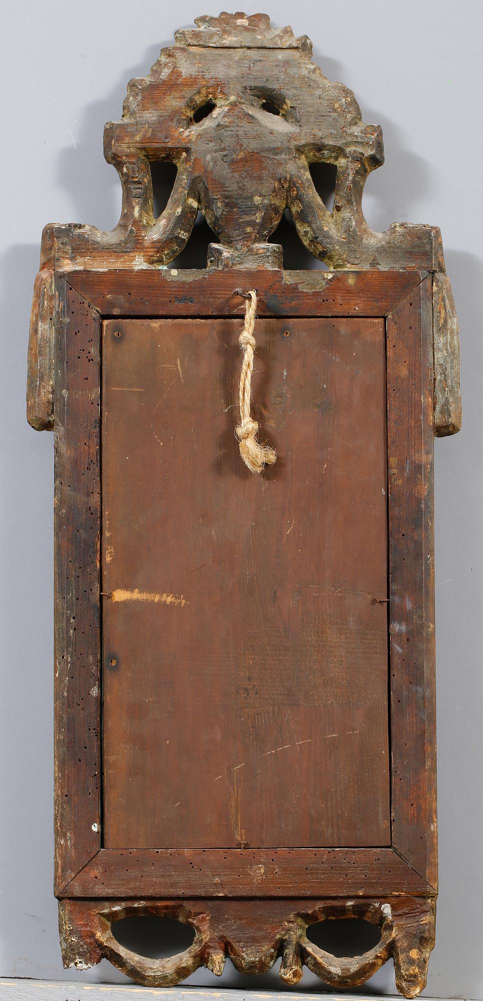 SPEGEL, signerad NFG för Niclas Falkengren, Jönköping, gustaviansk, 1700-talets senare del.