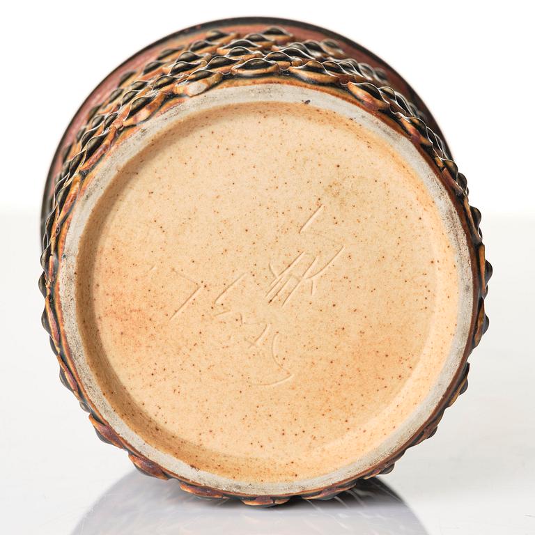 Stig Lindberg, a stoneware vase, Gustavsberg Studio 1967.