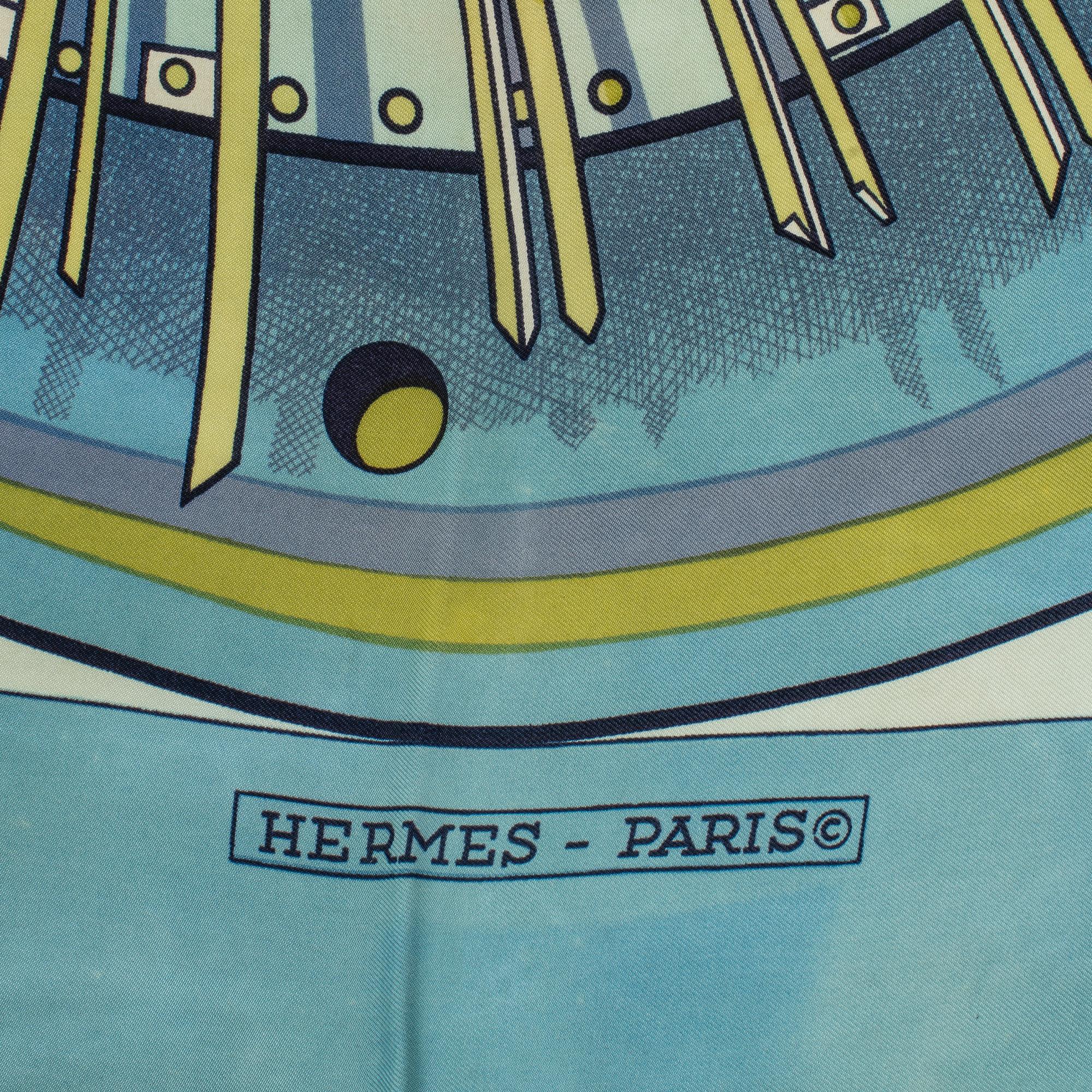 Hermès, two silk scarves, "Alternateur" & "Palefroi".