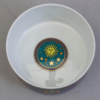 A set of three porcelain ware, " Le Roi Soleil", Versace for Rosenthal.