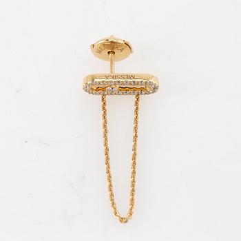 Earrings a pair of "Move Uno Chain and Stud Earrings", Messika.