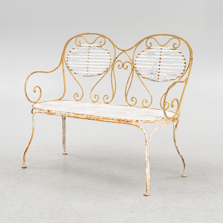 A garden sofa, two chairs and two armchairs, from Skoglund & Olsson, first part of the 20th Century.