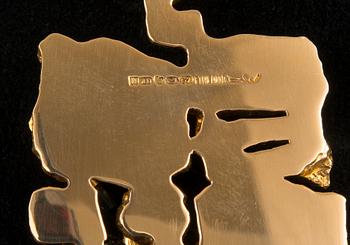 Björn Weckström, HÄNGSMYCKE, guld 18K, turmaliner, "Blomstrande mur", Lapponia 1971. Vikt 75,2 g.