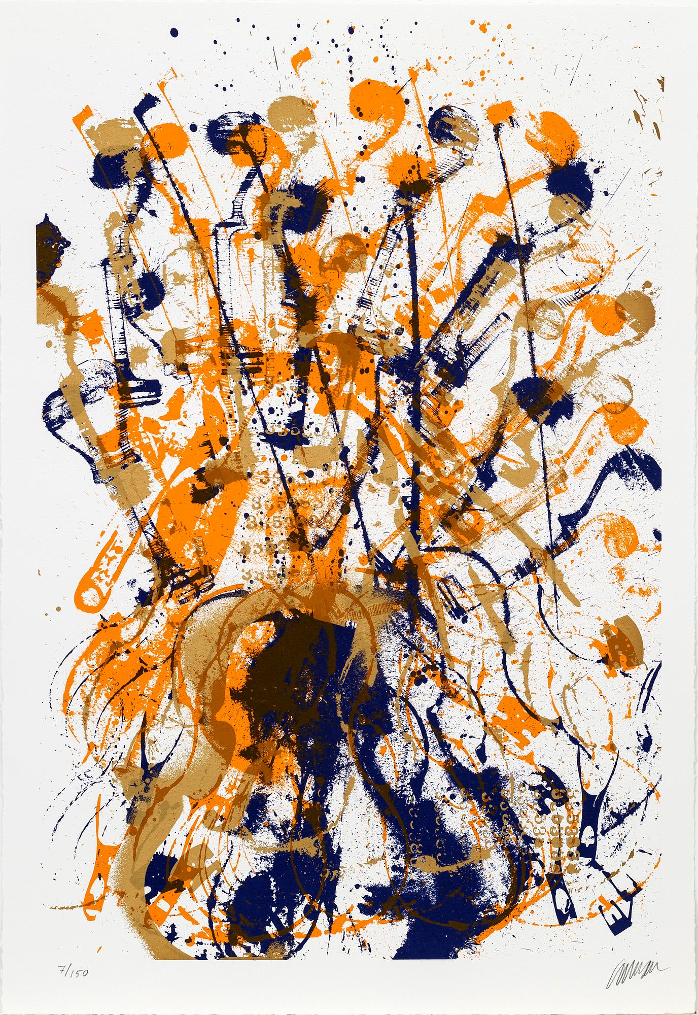 Arman (Armand Pierre Fernandez), Folder, 3 sheets, "Trio A Cordes".