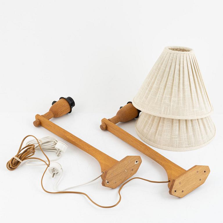 Carl Malmsten, vägglampor, ett par, "Curt", 1900-talets andra hälft.