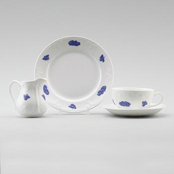 SERVISPORSLIN, 22 delar, "Blå Blom", Gustavsberg.