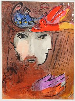 Marc Chagall · MARC CHAGALL, färglitografi, 1956.