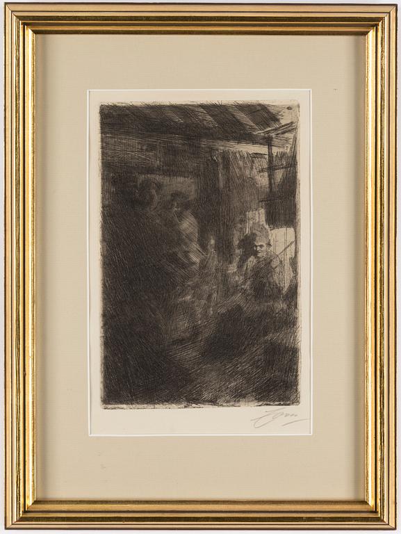 ANDERS ZORN, Etsning, 1917, signerad.