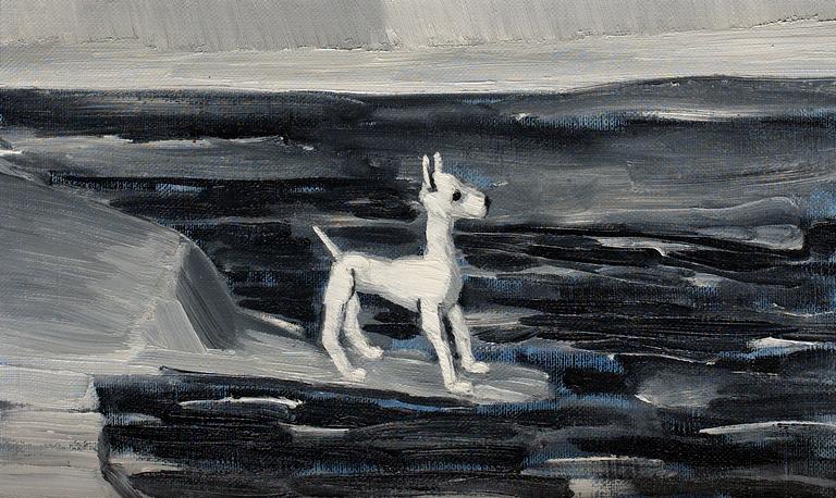 Gunnar Löberg, "Landskap med hund".
