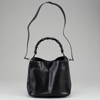 GUCCI, väska, "Bamboo Leather Satchel".