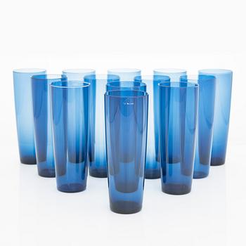 Tapio Wirkkala, mehulaseja, 13 kpl, malli 2204, Iittala. Tuotannossa 1956-1969.