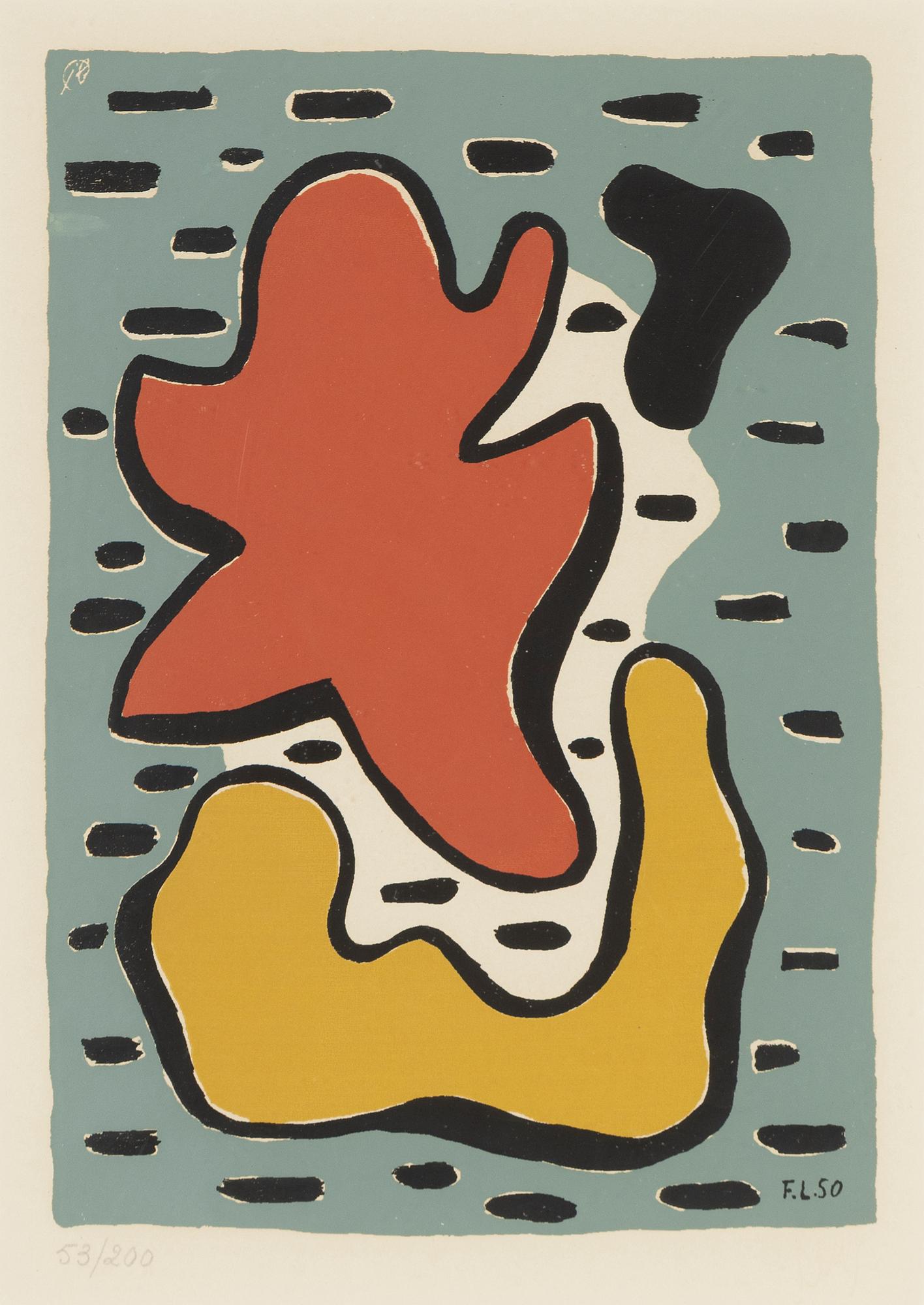 Fernand Léger, after, screenprint, signed in print and numbered  53/200.