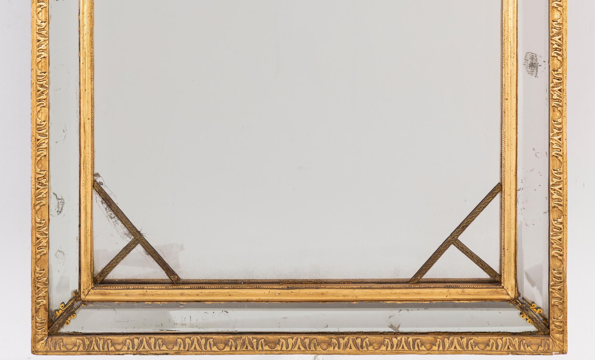 A Swedish Rococo 18th century mirror.