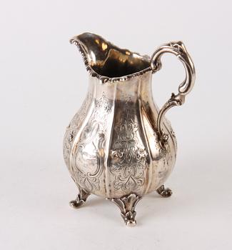 GRÄDDKANNA, silver, nyrokoko, England, 1800-tal.