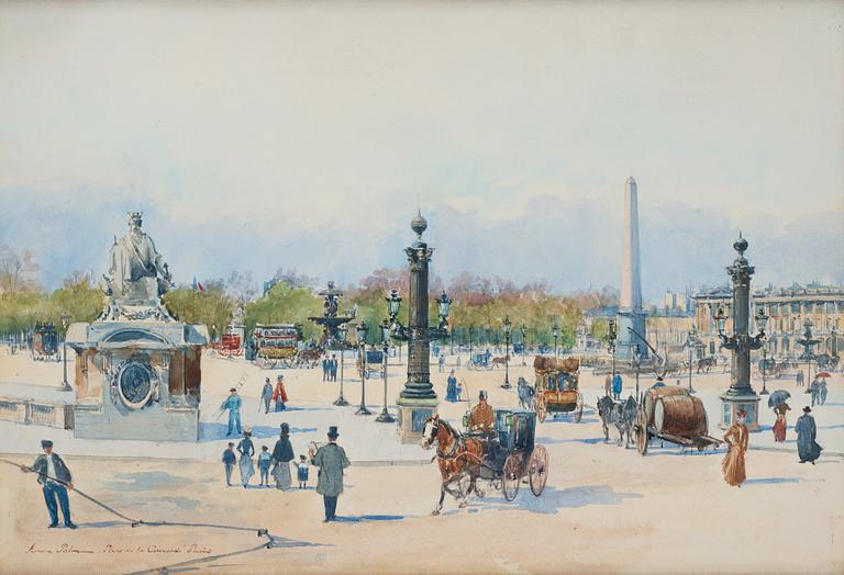 Anna Palm de Rosa, "Place de la Concorde, Paris".