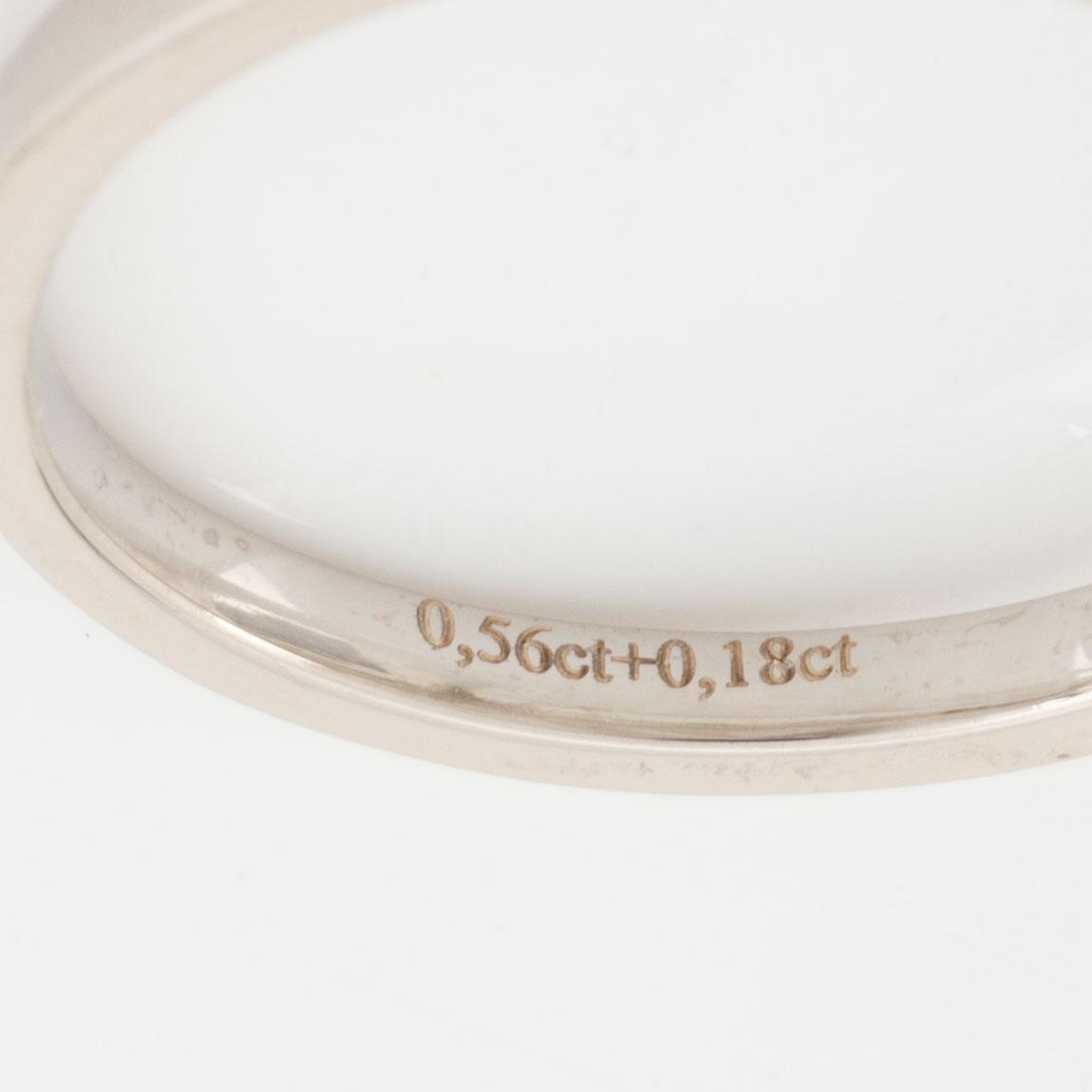 Brilliant cut diamond ring.