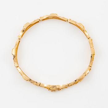 Björn Weckström, a bracelet, "Golden bridge", 14K gold, Lapponia 1971.