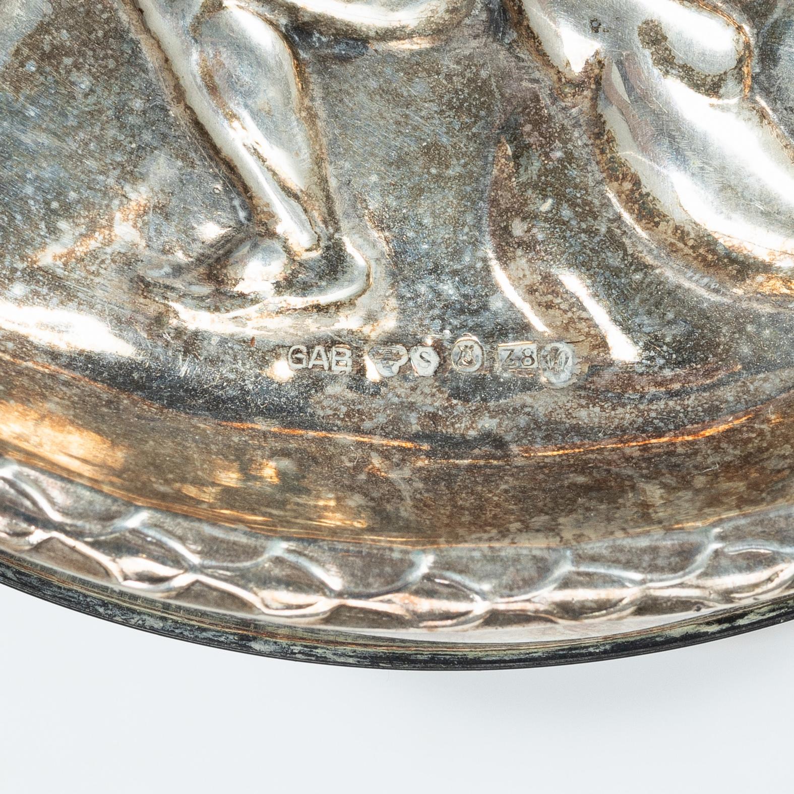 Table accessories, 5 pieces, silver.