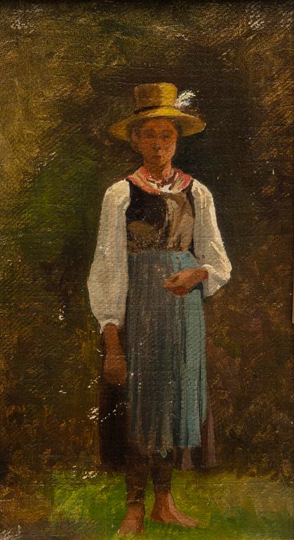HJALMAR MUNSTERHJELM, attributed to, two oil paintings.