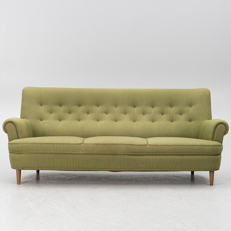 Carl Malmsten, soffa, "Hemmakväll", O.H. Sjögren, 1980-tal.