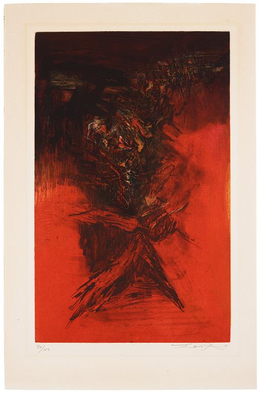 Zao Wou-ki, Untitled, from "Canto Pisan".