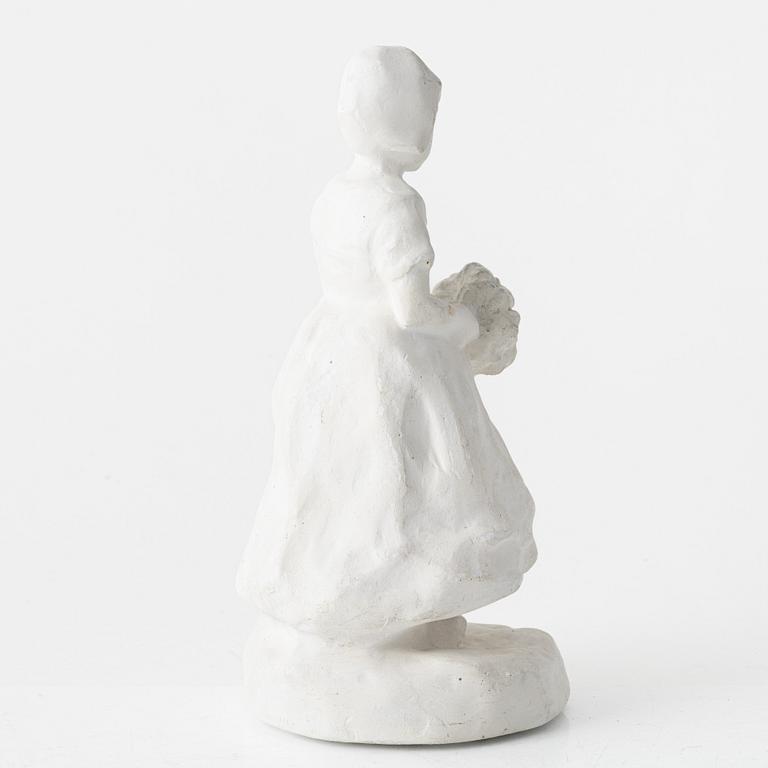 Ruth Milles, sculpture, plaster, signed.