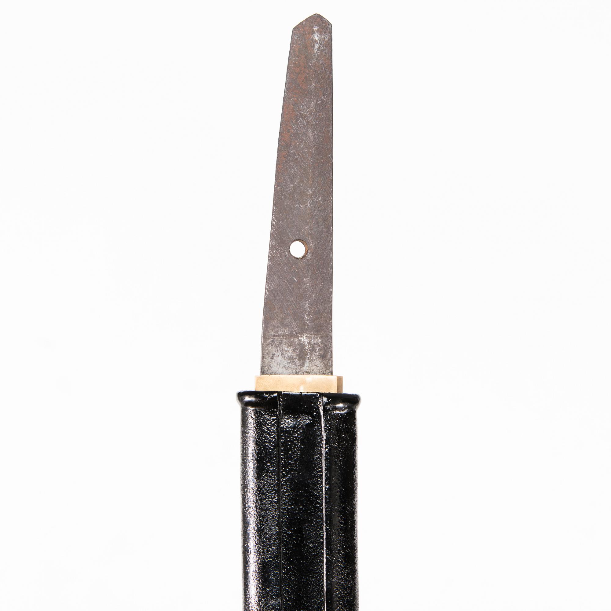 A Japanese Wakizashi blade, possibly Edo period.