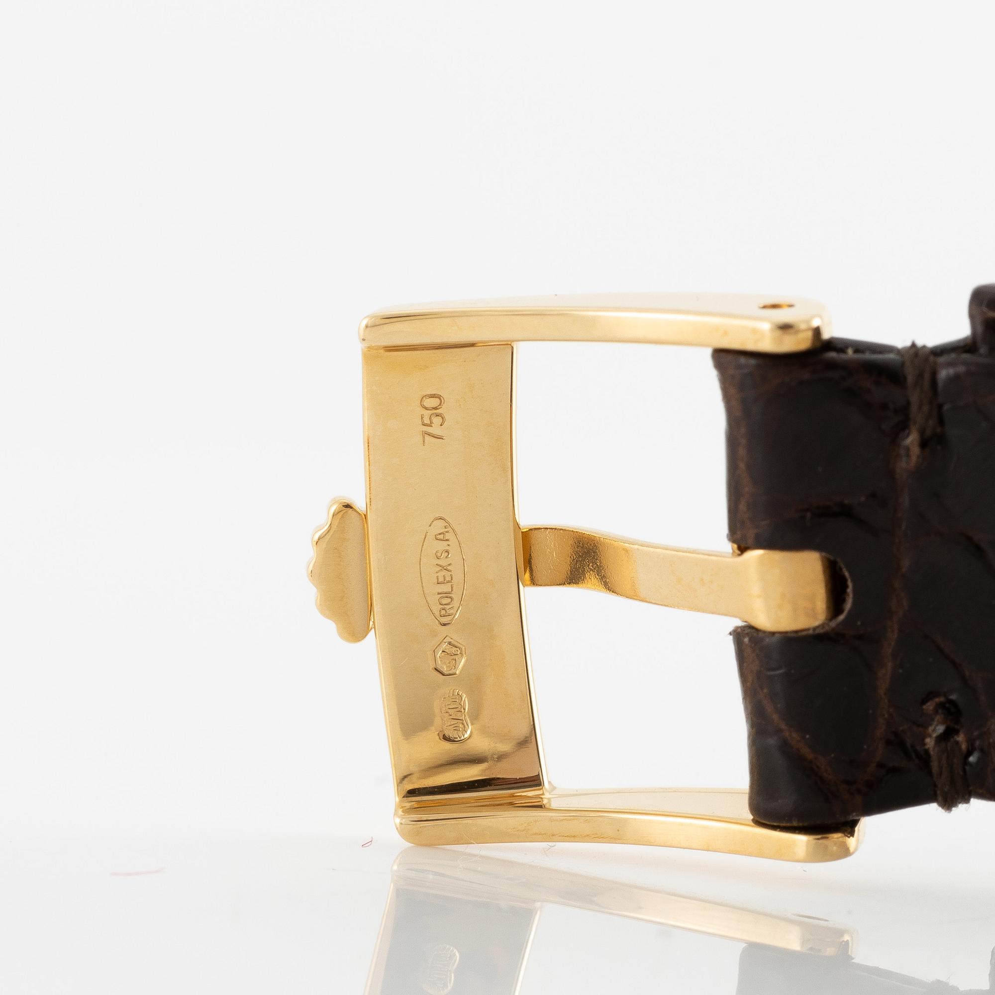 Rolex, Cellini, "Wood Dial", armbandsur, 29 mm.