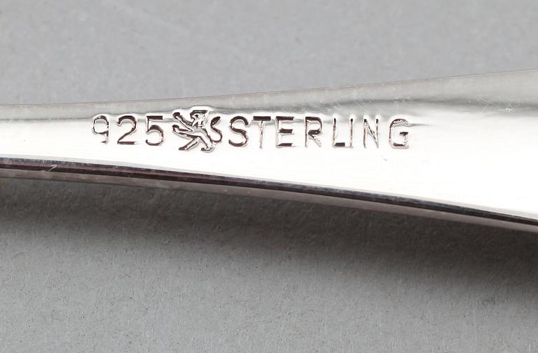 MOCKASKEDAR, 34 st, silver, Deylhe, Tyskland, svenska importstämplar. Vikt ca 335 g.