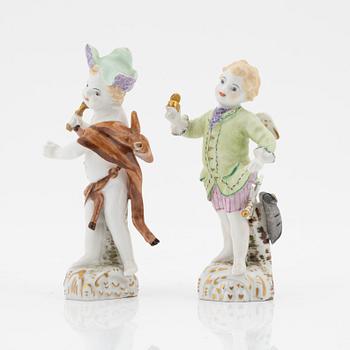 Two porcelain figurines, KPM Berlin, late 19th Century / early 20th Century.