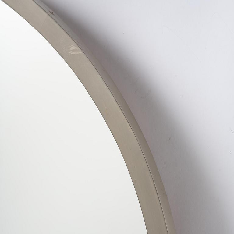 Swedish Modern, a nickel plated wall mirror, 1930s.