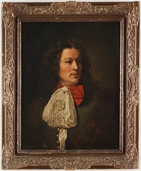 Nicolas de Largilliere Circle of, Man with white cravat.