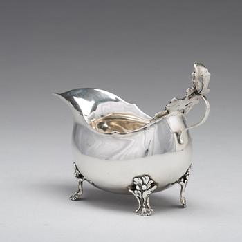 A Swedish 18th century silver cream-jug, mark of Pehr Zethelius, Stockholm 1774.